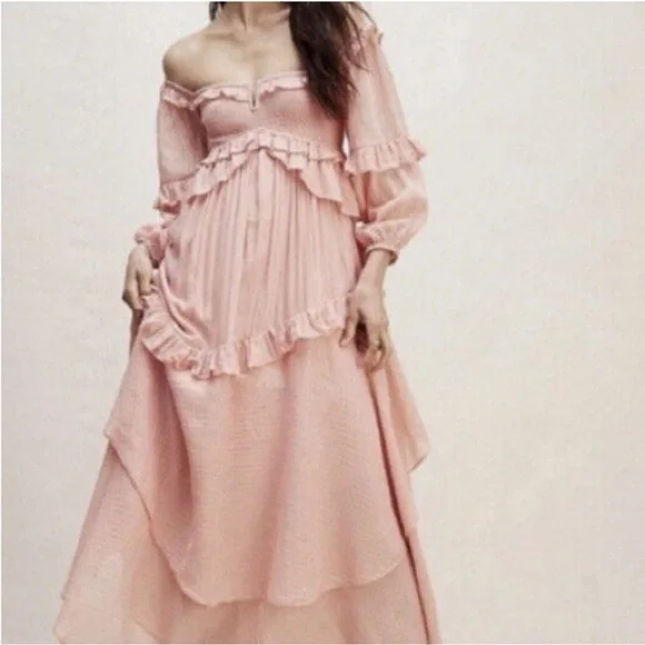 SPELL GYPSY x Free People Mermaid Off Shoulder Midi Dress - Picture 5 of 9